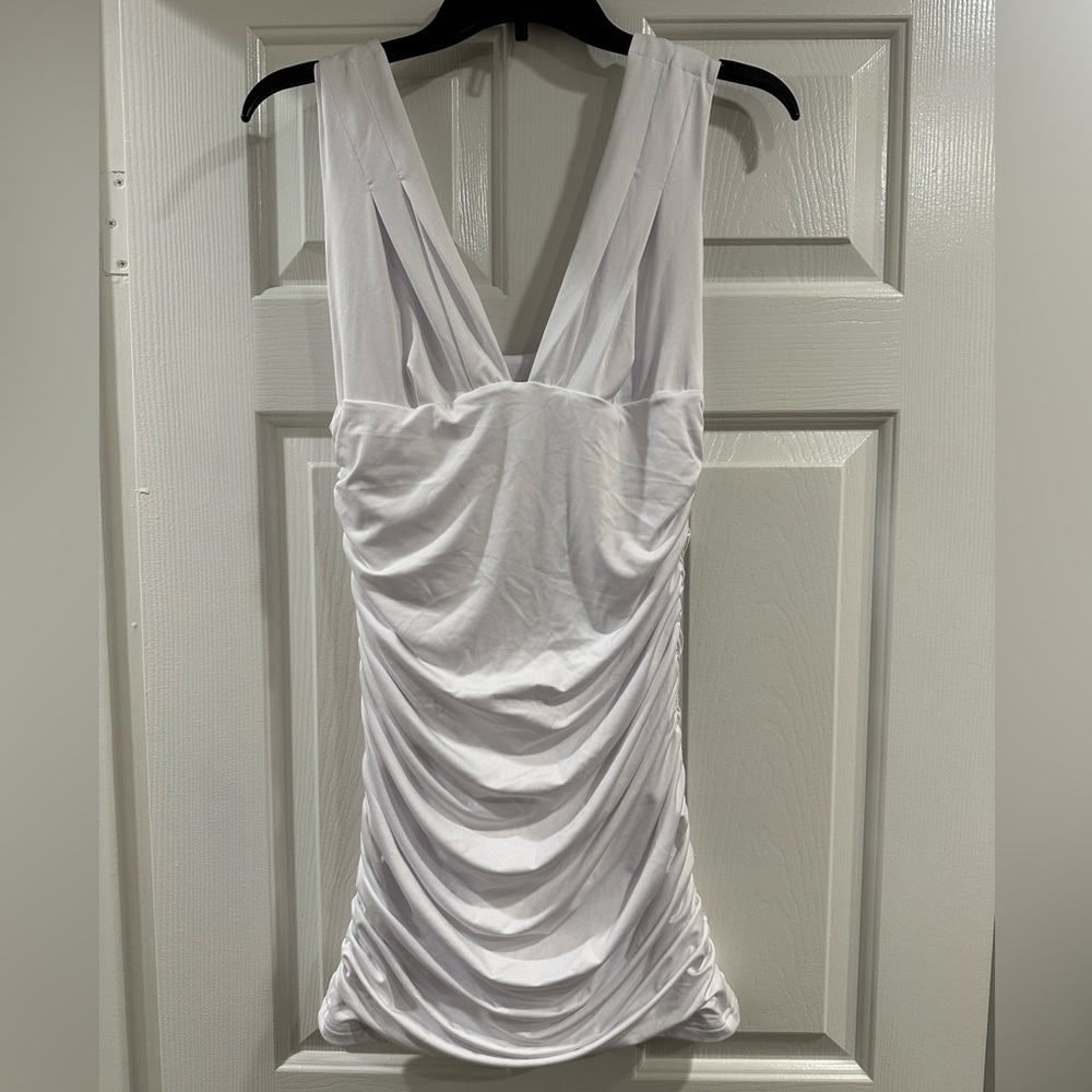 GOBLES Women's Sexy Bodycon Ruched Party Mini Cocktail Dress